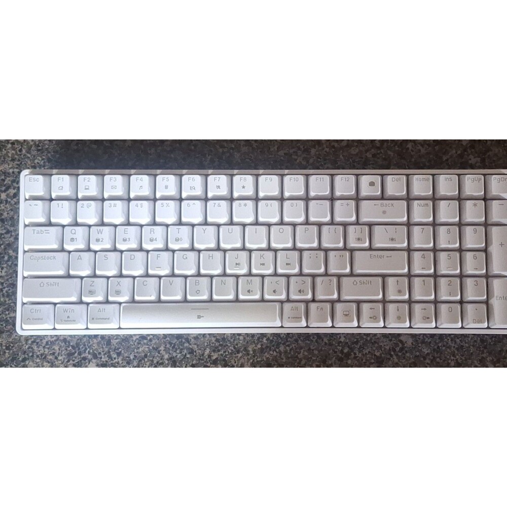 TAKB T98SE Mechanical Keyboard Wired White QWERTY Enhanced Function Keys.